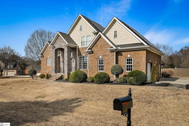 view of property with a garage