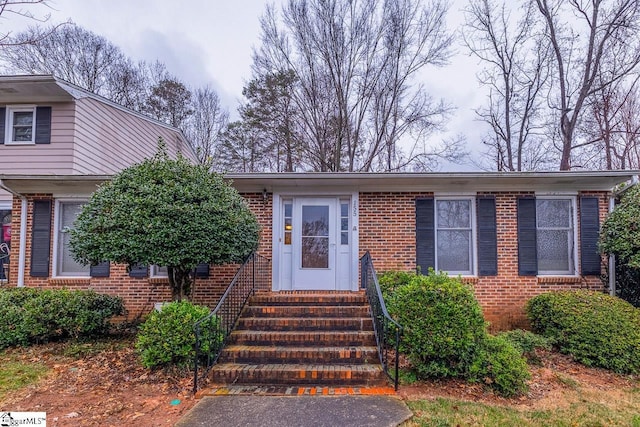 view of front of home