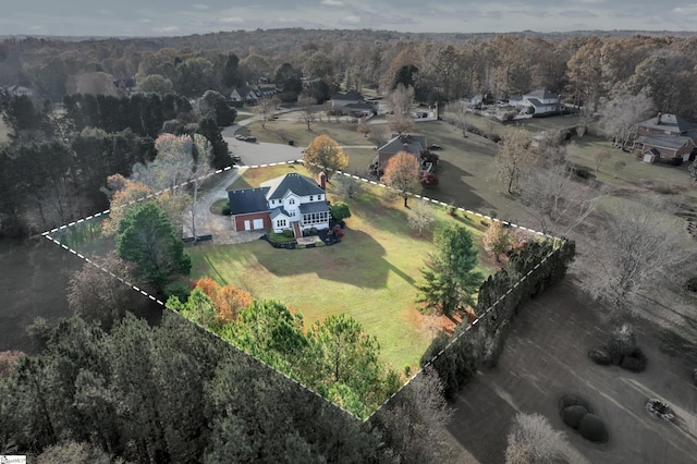 birds eye view of property