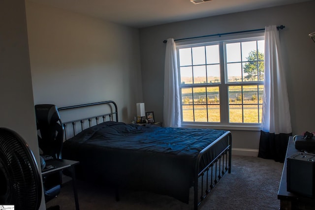 bedroom featuring carpet flooring