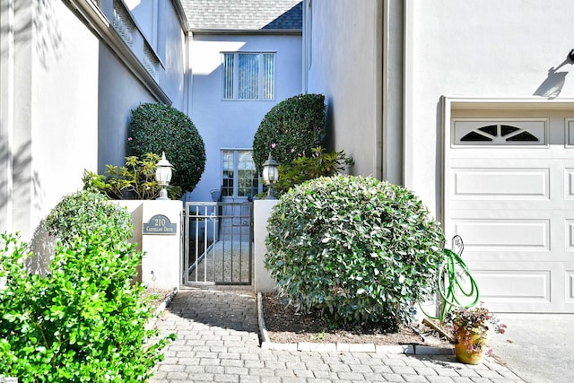 view of home's exterior featuring a garage