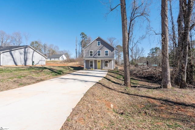 view of front of house featuring a porch