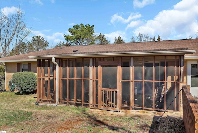 view of rear view of property