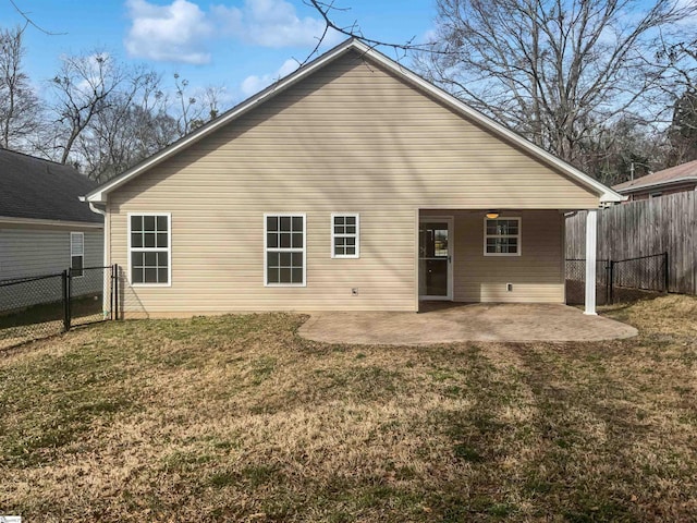 10 Maplecroft St, Greenville, SC 29609 - back of house featuring a yard, a patio area, and fence