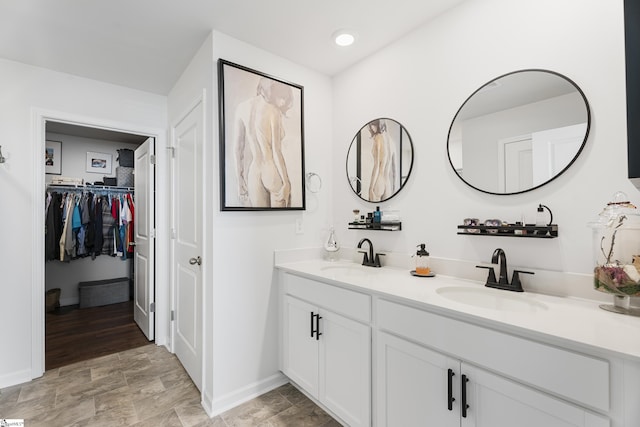 bathroom featuring vanity