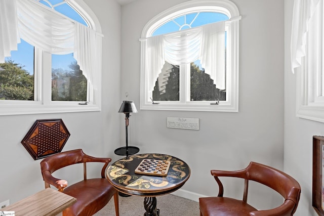 sitting room featuring baseboards