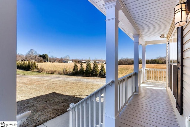 exterior space featuring covered porch