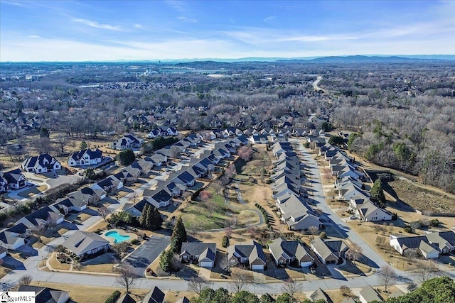 birds eye view of property