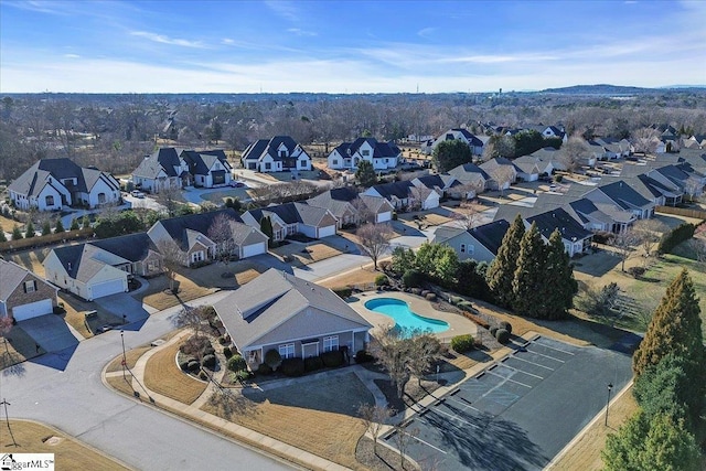 birds eye view of property featuring a residential view