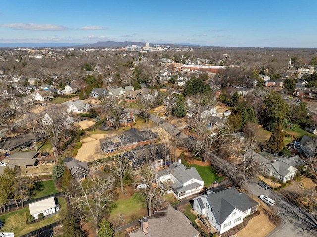 bird's eye view featuring a residential view