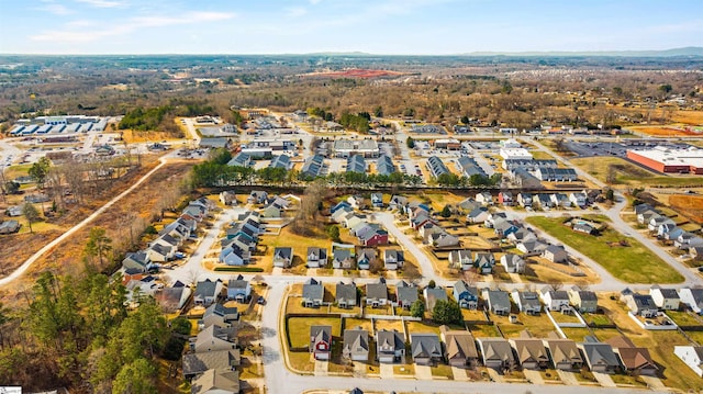 bird's eye view featuring a residential view