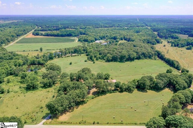 drone / aerial view featuring a rural view