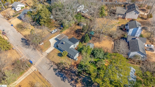 bird's eye view featuring a residential view