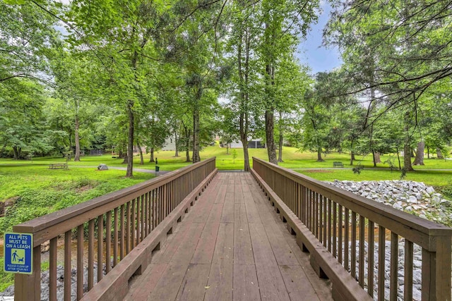 surrounding community featuring a yard