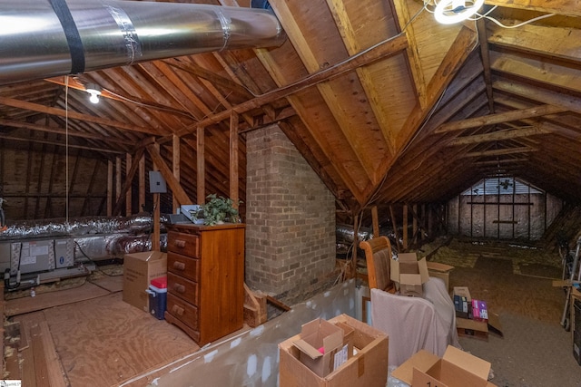 view of attic