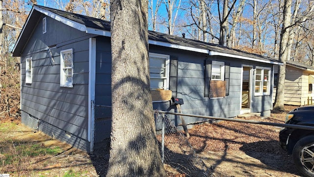 view of home's exterior