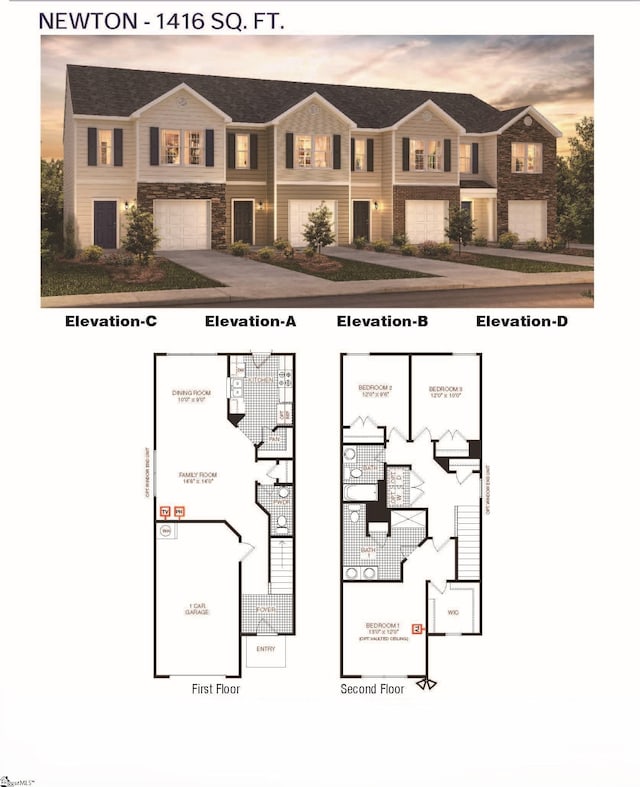 104 Sunriff Ct, Greer, SC 29651 - view of home floor plan