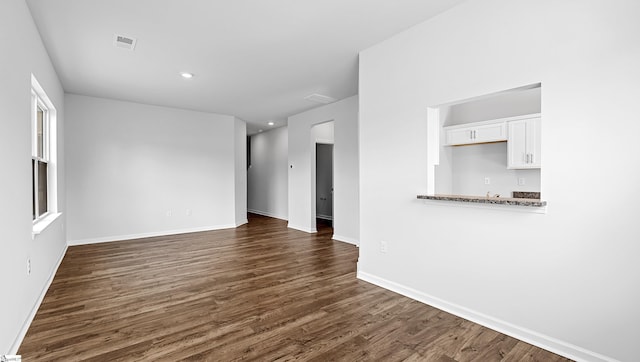 104 Sunriff Ct, Greer, SC 29651 - unfurnished room with dark wood-type flooring and recessed lighting