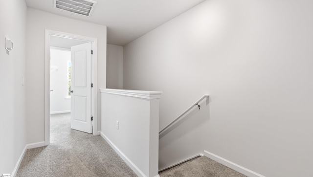108 Sunriff Ct, Greer, SC 29651 - hallway featuring an upstairs landing and carpet floors
