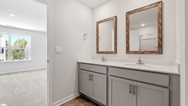 108 Sunriff Ct, Greer, SC 29651 - full bathroom with double vanity and recessed lighting