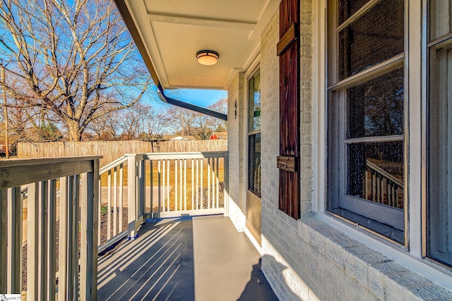 view of balcony