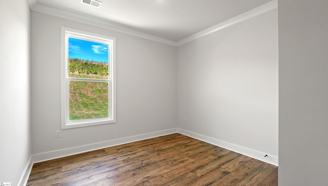 400 Fiery Rd Lot 0173, Mauldin, SC 29607 - empty room featuring crown molding, dark wood-style floors, plenty of natural light, and baseboards