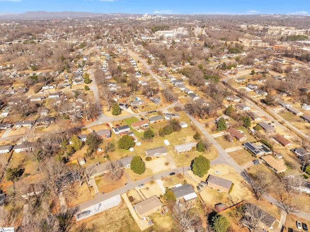 bird's eye view featuring a residential view