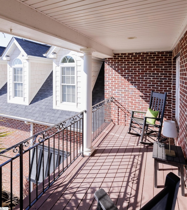 view of balcony