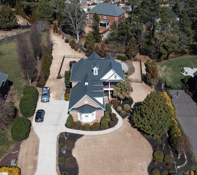 birds eye view of property