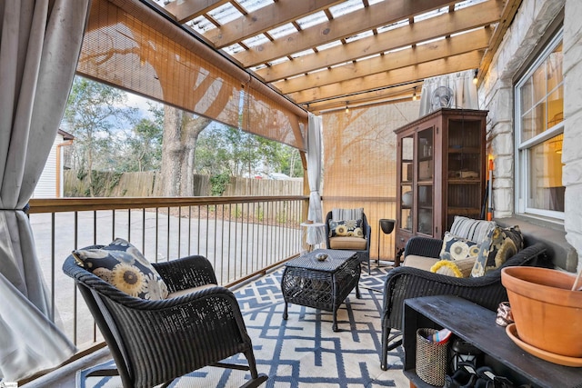 view of sunroom / solarium