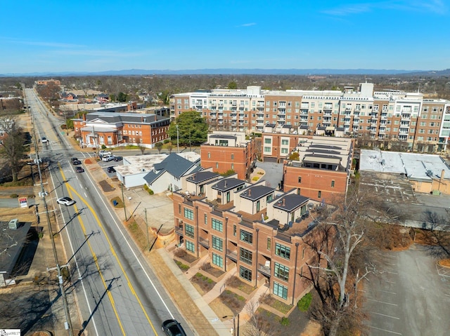 bird's eye view with a view of city