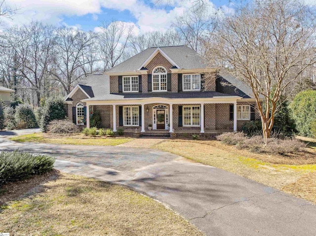 view of front of property with brick siding