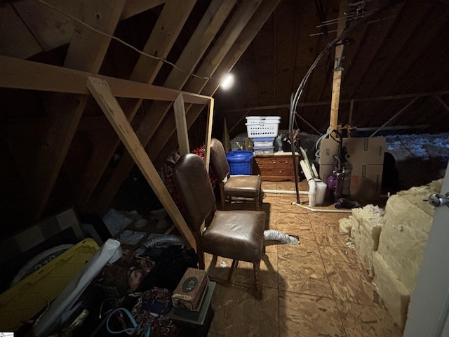 view of attic