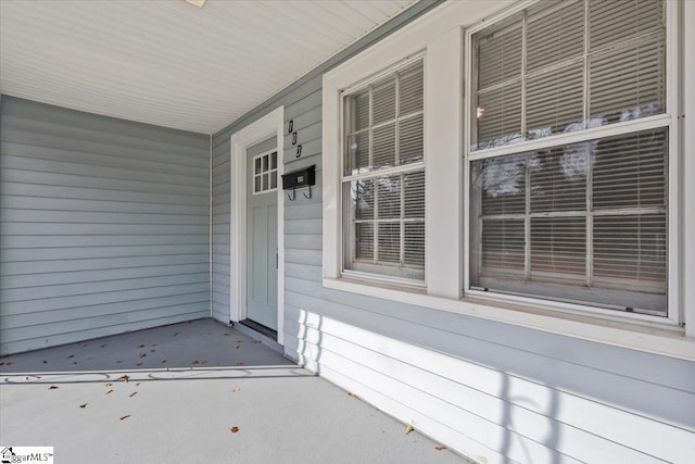 exterior space with covered porch