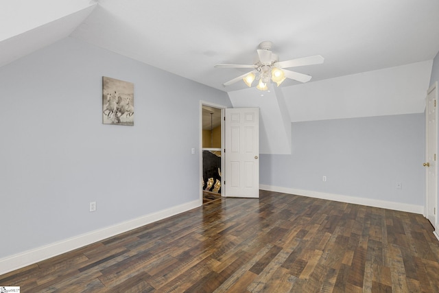 4101 Abbeville Hwy, Anderson, SC 29624 - unfurnished bedroom with vaulted ceiling, wood finished floors, and baseboards