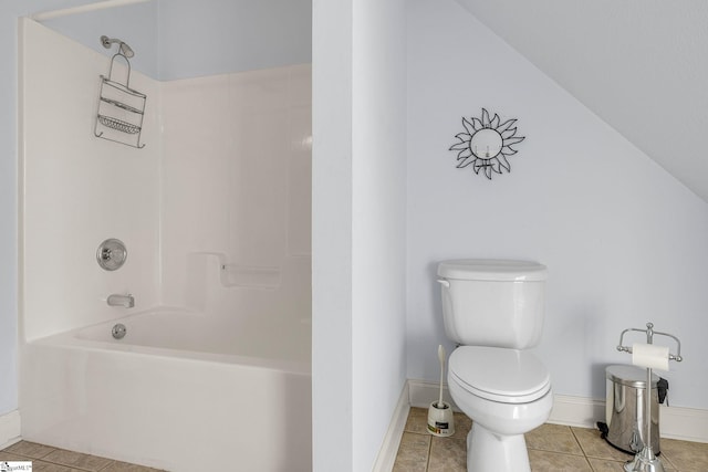 4101 Abbeville Hwy, Anderson, SC 29624 - bathroom featuring  shower combination, tile patterned flooring, baseboards, and toilet