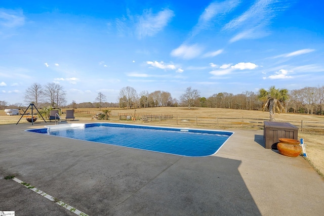 4101 Abbeville Hwy, Anderson, SC 29624 - view of swimming pool featuring a fenced in pool, a patio, a lawn, and fence
