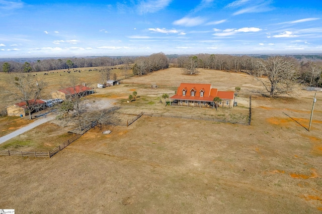 4101 Abbeville Hwy, Anderson, SC 29624 - birds eye view of property with a rural view