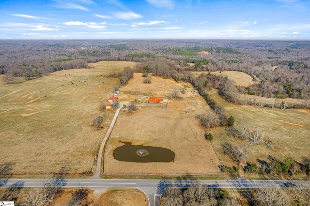 4101 Abbeville Hwy, Anderson, SC 29624 - drone / aerial view featuring a rural view
