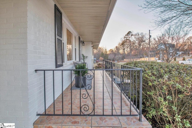 view of balcony