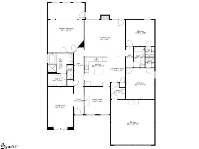 109 Macintyre St, Simpsonville, SC 29680 - floor plan / room layout