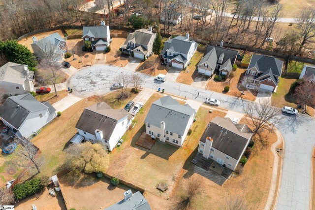 aerial view featuring a residential view