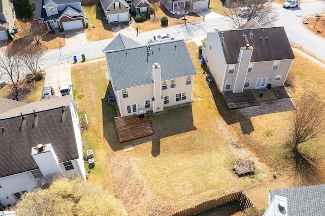 bird's eye view featuring a residential view