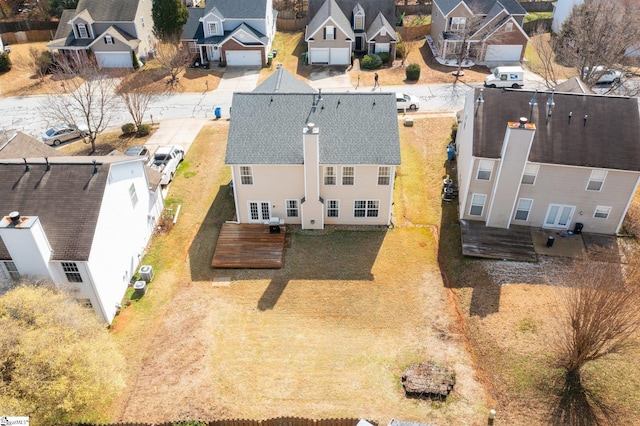 birds eye view of property featuring a residential view