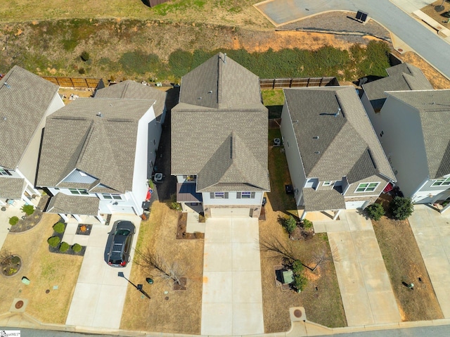 birds eye view of property featuring a residential view