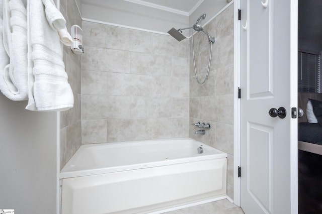 bathroom featuring shower / bath combination