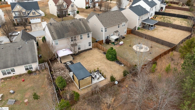 bird's eye view featuring a residential view