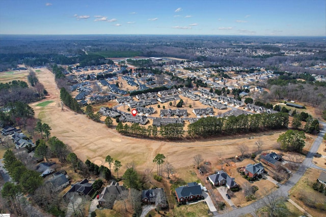 birds eye view of property featuring a residential view