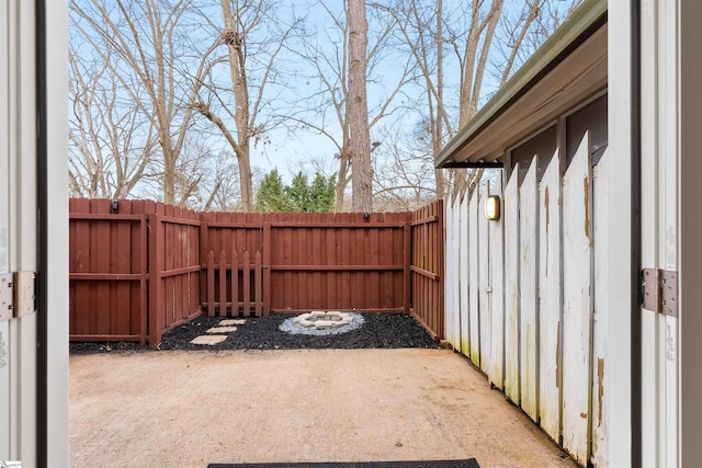 view of patio / terrace featuring a fenced backyard