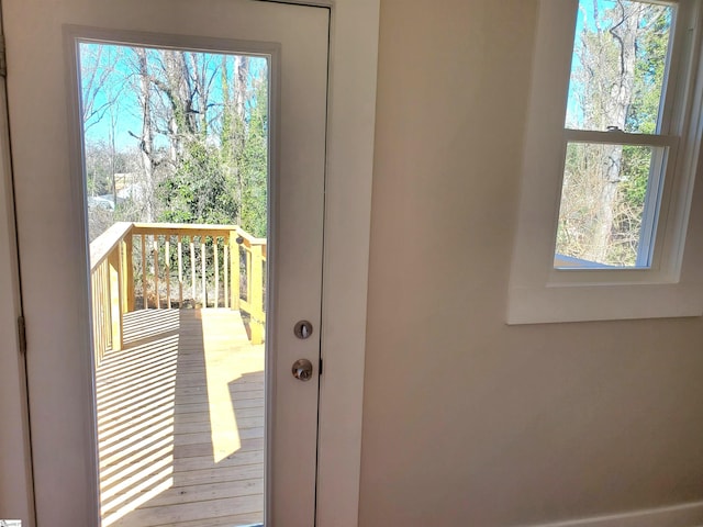 entryway with french doors